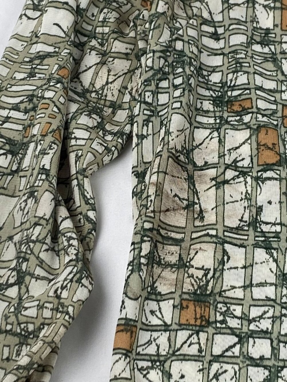 VGT 70's Sears King of the Road Abstract Print Long Sleeve Button-Up Shirt Disco - Picture 11 of 16